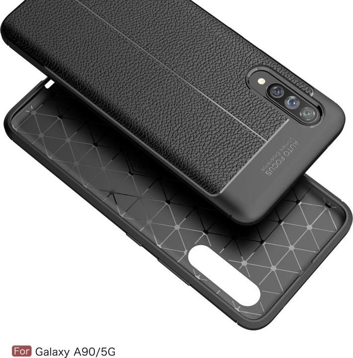 Produktbild Screenguard Samsung Galaxy A90 5G Hülle Leather Design TPU Cover (Samsung Galaxy A90 5G)