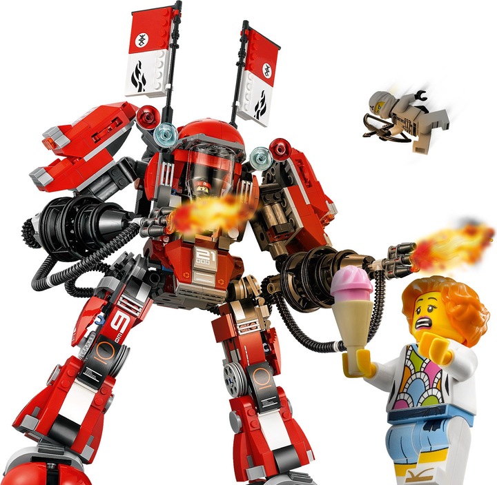 Actual product image LEGO Ninjago Movie Kai's Fire-Mech (70615, LEGO Ninjago)
