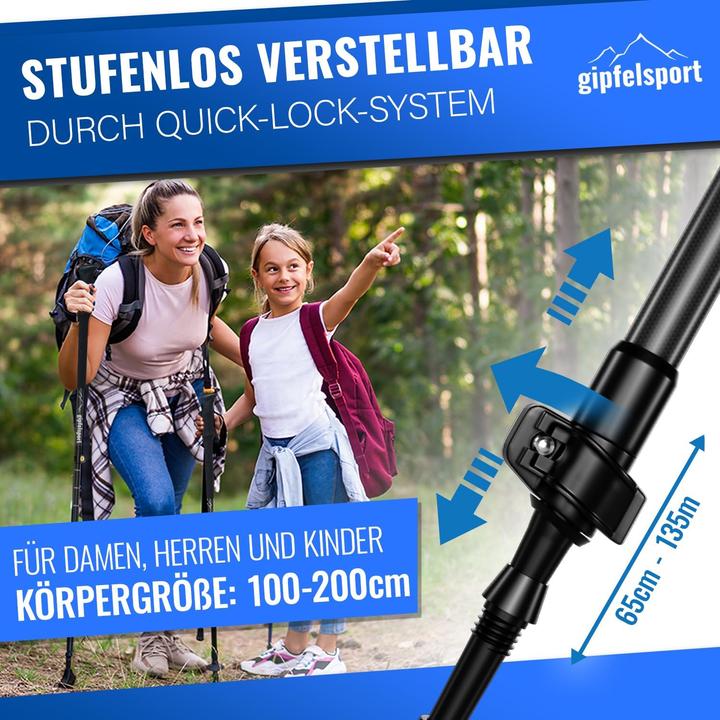 Actual product image Gipfelsport Teleskop-Wanderstöcke