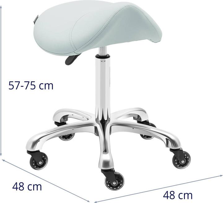 Produktbild Physa Sattelhocker YORK PISTACHIO ergonomischer Rollhocker höhenverstellbar