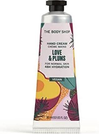 Actual product image The Body Shop Love & Plums Hand Cream 30ml 48hr Hydration Juicy & Festive Scent Vegan (30 ml)