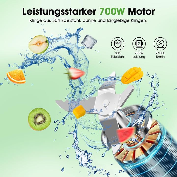 Produktbild Oqcsuat Standmixer mit Pulsfunktion (700 W)