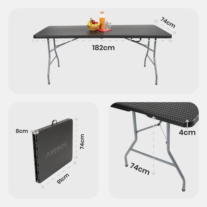 Actual product image Arebos Garden table (74 cm)