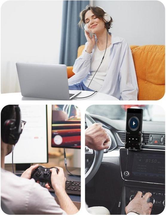 Image du produit Ugreen AV190 AUX jack audio extender 3.5 mm, 2m (black) (2 m)