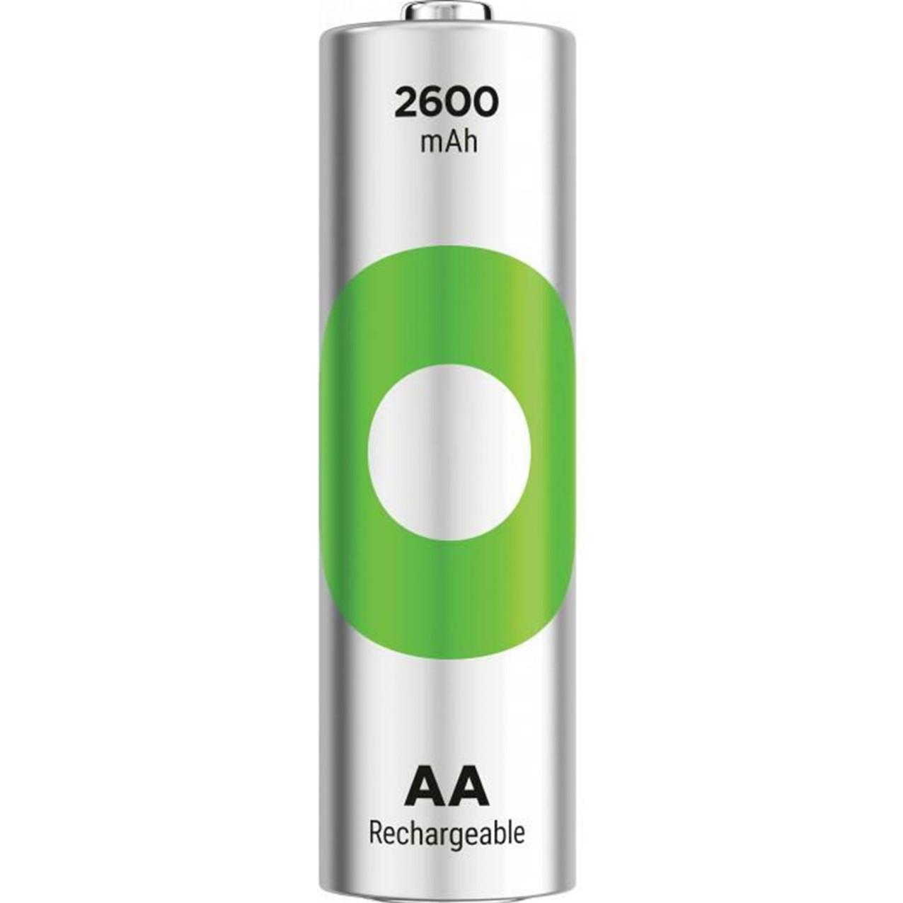 GP Batteries GP Nab??jec?? bat. ReCyko 2600 AA (HR6) - 4ks (4 pz., AA / LR6 / LR06 / Mignon / R6 / R14505, 2600 mAh), Batterie + pile
