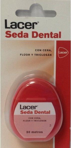 Actual product image Lacer Silk Dlcera Fluor and Triclosan 50 metres (50 m)