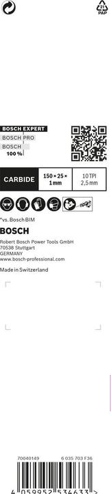 Produktbild Bosch Professional Zubehör EXPERT ‘Medium-Thick Tough Metal’ S 955 HHM Säbelsägeblatt, 1 Stück