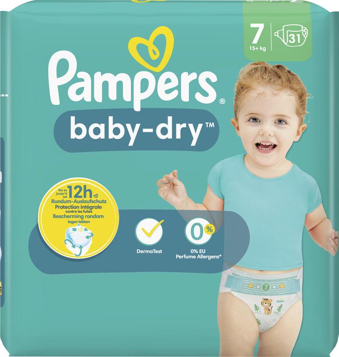 Image du produit Pampers Baby-Dry (Taille 7, Pack, 31 pcs)