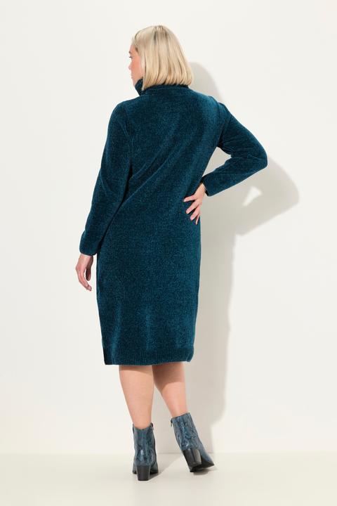 Produktbild Ulla Popken Chenille-Kleid, Strukturstrick, Rollkragen, Langarm (46, 48)