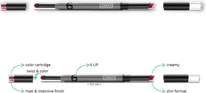 Actual product image Gokos Lipcreator (602 Splendid Fuchsia)