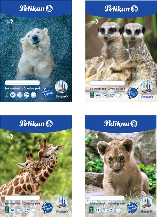Produktbild Pelikan Zeichenblock (A4, Blanko, Weicher Einband)