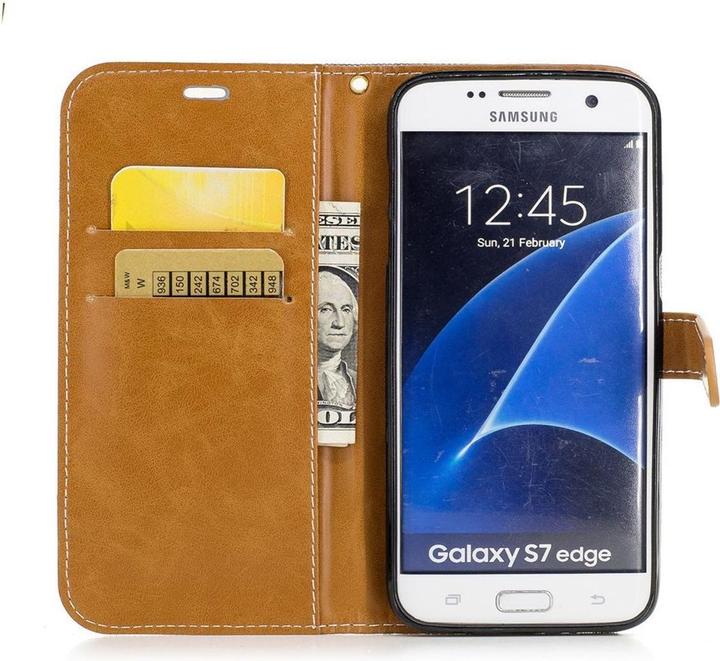Actual product image König Design Case Mobile Protection for Samsung Galaxy S7 Edge Case Cover Wallet Case New (Samsung Galaxy S7 Edge)
