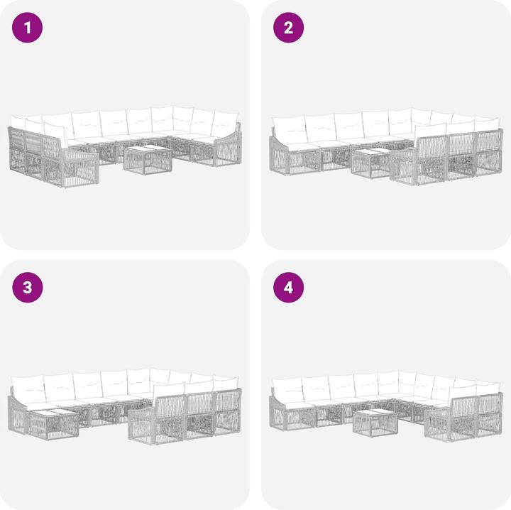 Produktbild vidaXL Garten-Sofa