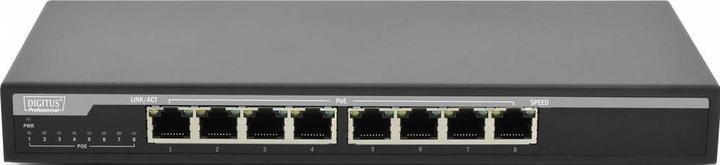 Actual product image Digitus 8-Port PoE GB Desktop Switch (8 ports)