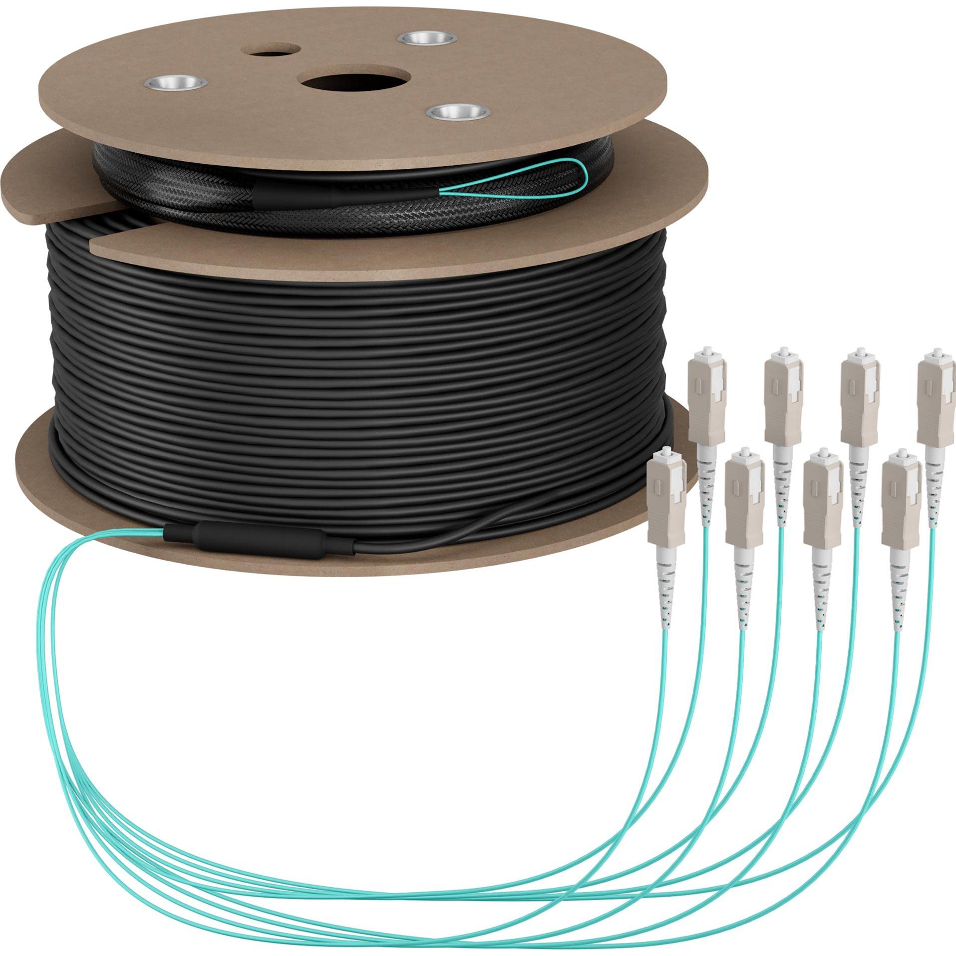 Thumbnail - EFB Elektronik Trunkkabel U-DQ ZN BH OM3 8G 1x8 SC-SC 80m Dca LSZH (80 m), Netzwerkkabel