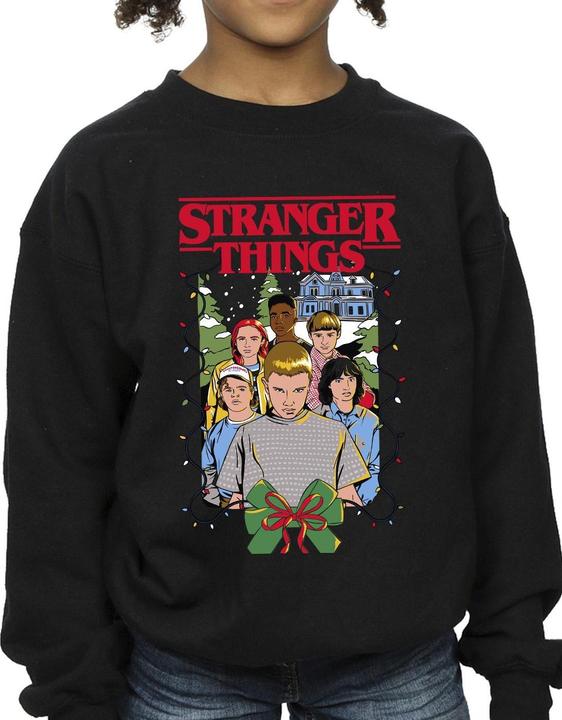 Produktbild Netflix Stranger Things Christmas Poster Sweatshirt Mädchen (140, 146)