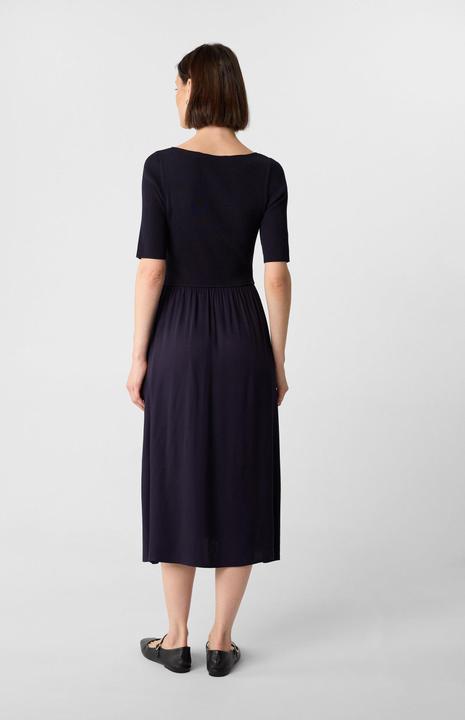 Produktbild Comma Midikleid im Materialmix und Eingrifftaschen (48)