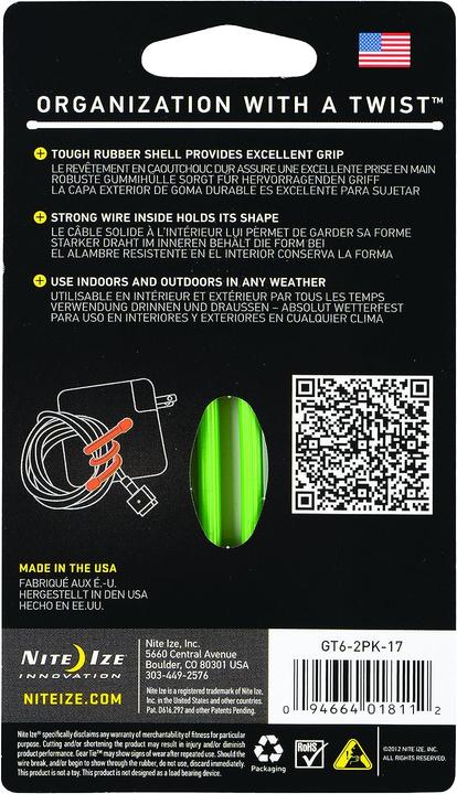 Actual product image Nite Ize GearTie 6"