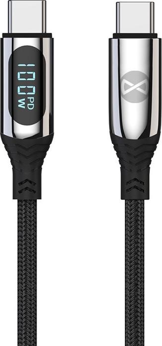 Produktbild Forever LCD-Kabel USB-C - USB-C 1,0 m 100W schwarz (1 m, USB 2.0)