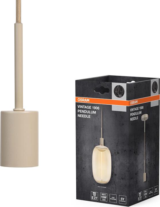 Actual product image Osram Vintage 1906 PenduLum Needle Beige (E27)