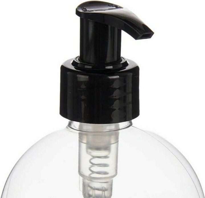 Actual product image Berilo Seifenspender Schwarz Durchsichtig Kunststoff 500 ml (12 Stück)