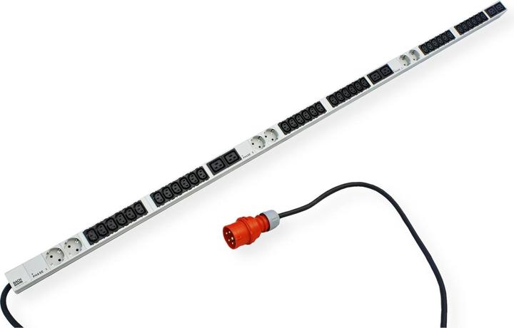 Produktbild Bachmann IT PDU ALU 1HE 36x C13 6x Schutzkontakt 6x C19LS CEE 3x 32A rot