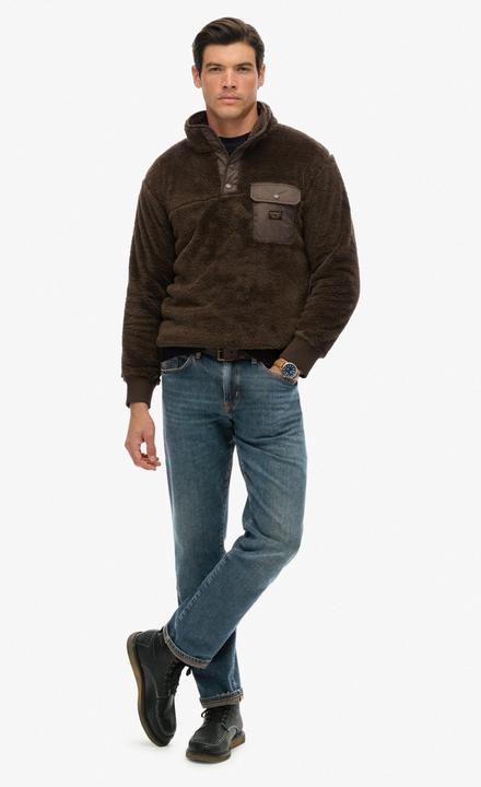 Produktbild Superdry Fleece-Pullover mit Stehkragen (S)