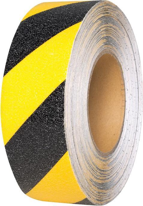 Produktbild Moravia Antirutschbelag 50 mm gelb-schwarz Selbstklebend, Rolle à 18 m (50 mm)