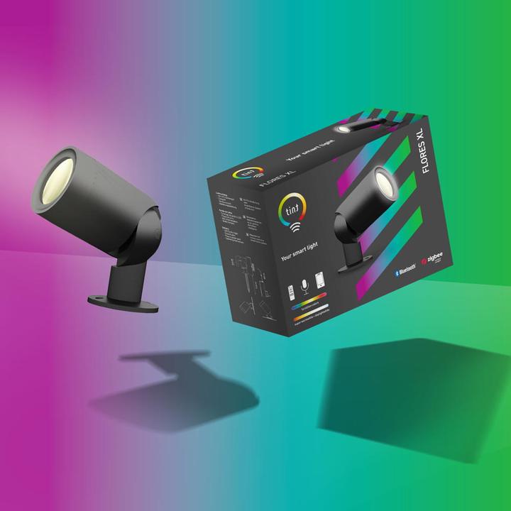 Productafbeelding Müller Licht Müller-Licht tint LED-buitenschijnwerper Flores XL, wit+kleur 8,1W RGBW (1000 lm, IP44)