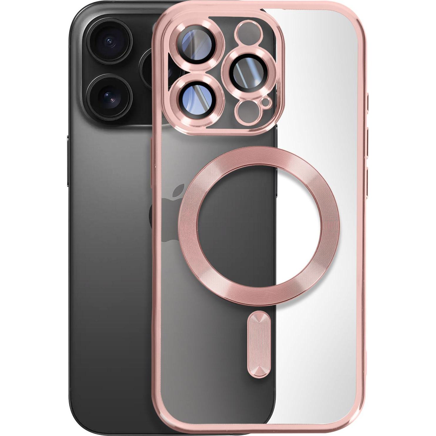 Avizar Metallic Case (Apple iPhone 16 Pro), Smartphone Hülle, Rosa