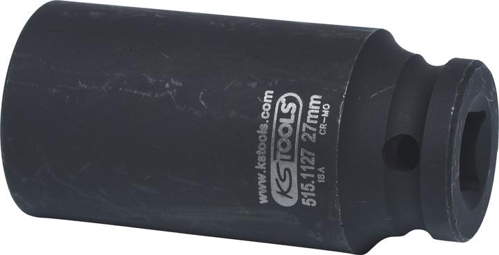 Produktbild KS Tools 1/2" Kraft-Stecknuss lang (27 mm)