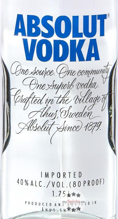 Immagine prodotto Absolut Vodka (1 x 175 cl)