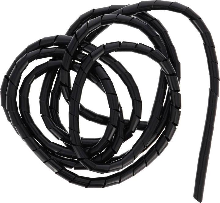 Immagine prodotto Hama Guaina flessibile per cavi a spirale, universale, 7,5 - 30 mm, 2,5 m, nera (Tubo a spirale per cavi, 2500 mm)