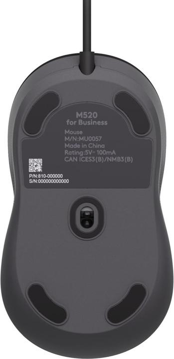 Actual product image Logitech LOGI Wired Mouse M520 for Business, Wired Mouse (Cable)