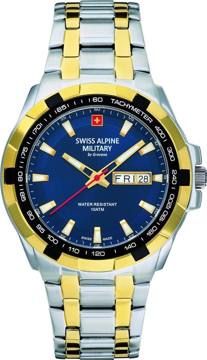 Immagine prodotto Swiss Alpine Military 7043.1145 Day-Date 42mm 10ATM (Orologio da polso analogico, 42 mm)