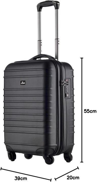 Produktbild JSA Reise-Trolley S Kunststoff schwarz (40 l)