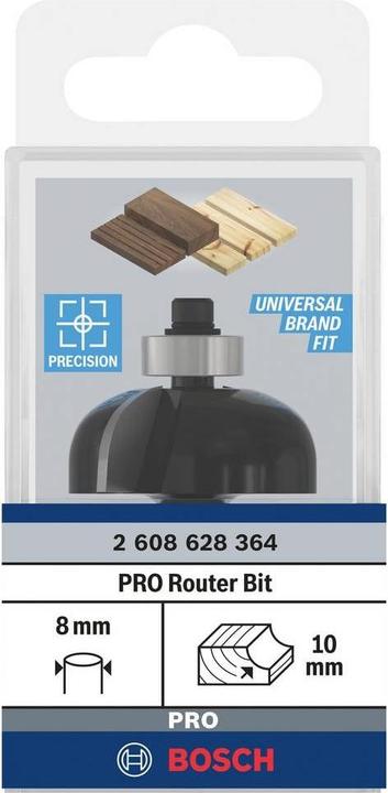 Actual product image Bosch Professional Zubehör Chamfer cutter, 8 mm, R1 10 mm, D 32.7 mm, L 14 mm, G 55 mm