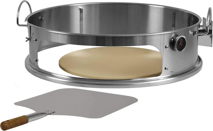 Actual product image BBQ-Toro Pizza insert and rotating spit