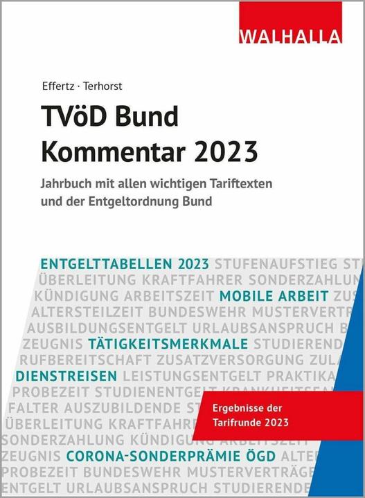 Actual product image TVöD Bund Kommentar 2023 (German, Andreas Terhorst, Jörg Effertz, 2023)