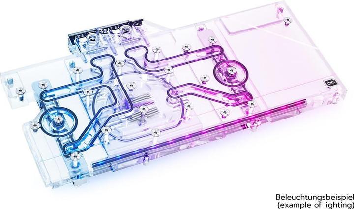Immagine prodotto Alphacool Blocco di ghiaccio Aurora GPX-N RTX 3090/3080 Ti HOF con piastra posteriore - acrilico + nichel