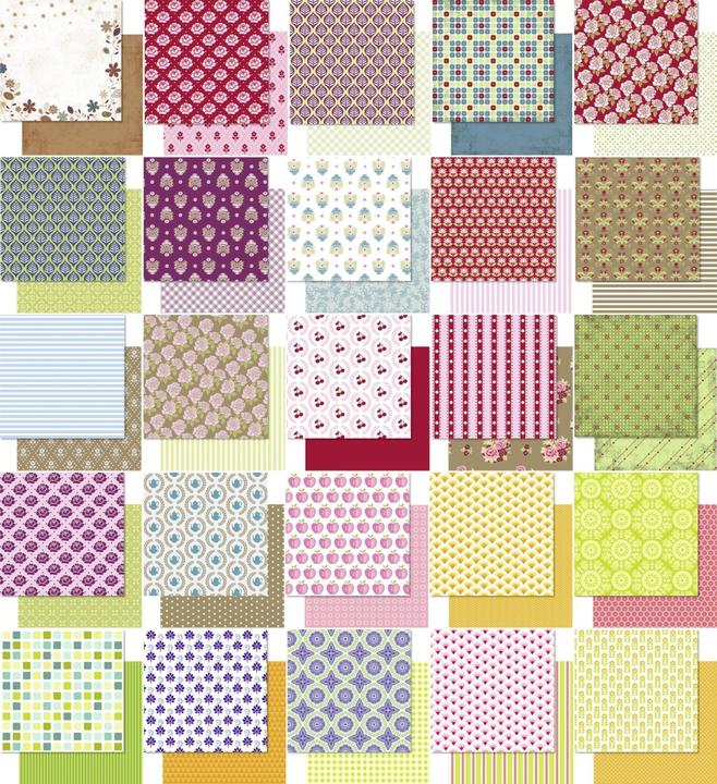 Produktbild Ursus Designpapier Retro 190g/qm 30,5x30,5cm VE=50 Blatt (190 g/m², 50x)