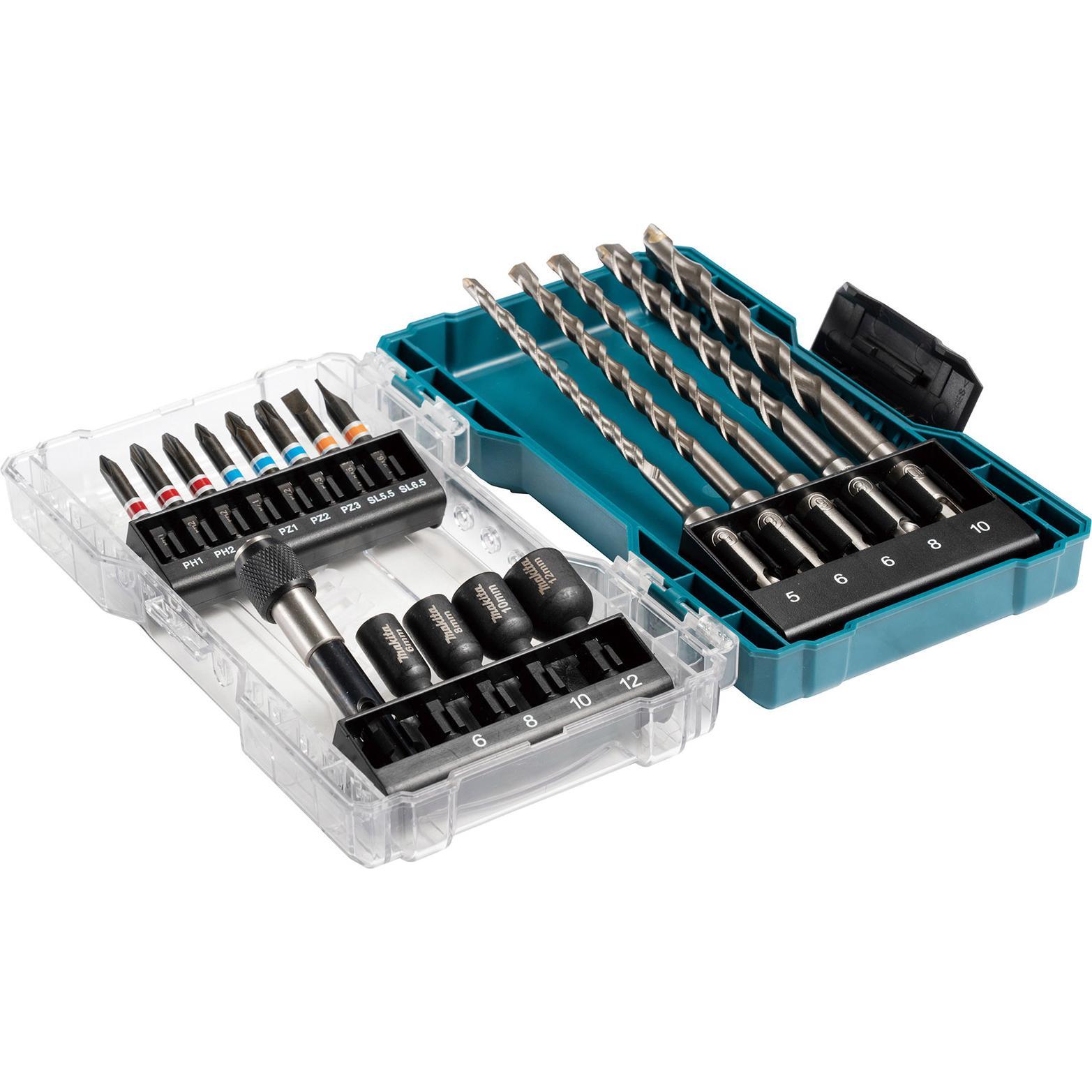 Makita, Chiave a bussola, E-07026-10 Set di bit di visualizzazione 18 parti