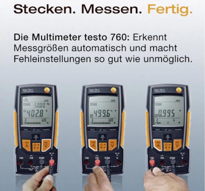 Actual product image Testo Digital Multimeter 760-2 (CAT III 1000V, CAT IV 600V)