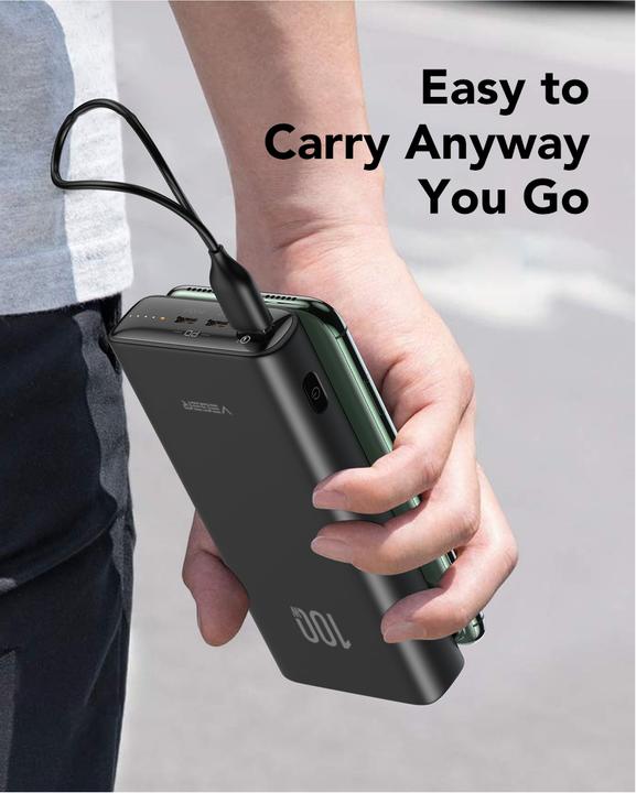 Actual product image Veger TC100 VG-W2032C-100 20000mAh powerbank 130W (20000 mAh, 100 W, 74 Wh)