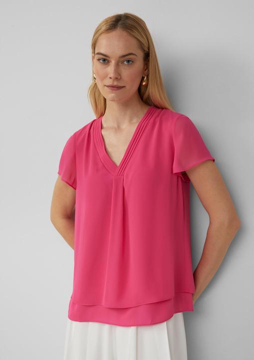 Immagine prodotto S.Oliver Bluse Kurzärmelige Chiffonbluse mit Layering (32)