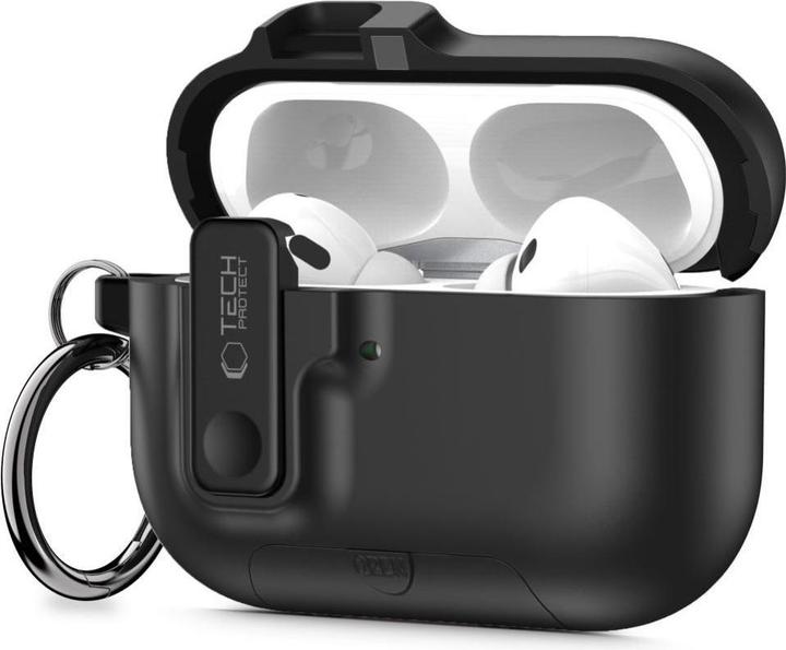 4Kom Tech-Protect Slim Haken Apple Airpods Pro 3 Schwarz (Hoofdtelefoon hoes)