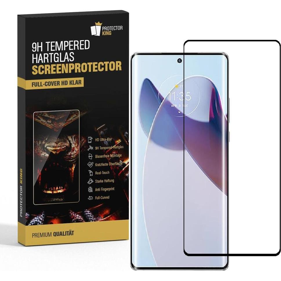 Protectorking 6x echtes Tempered 9H Panzerhartglas 3D KLAR (6 Stück, Motorola Moto X30 Pro), Smartphone Schutzfolie