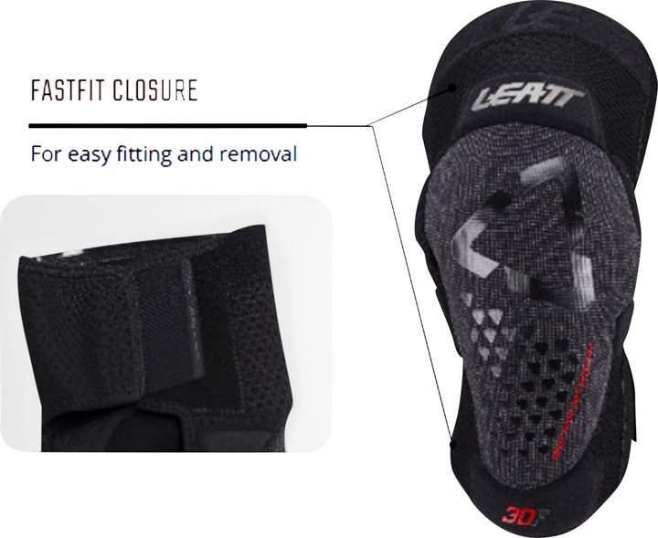 Actual product image Leatt Knee Guard 3DF 5.0 Evo FastFit V25 (L, Knee pad)