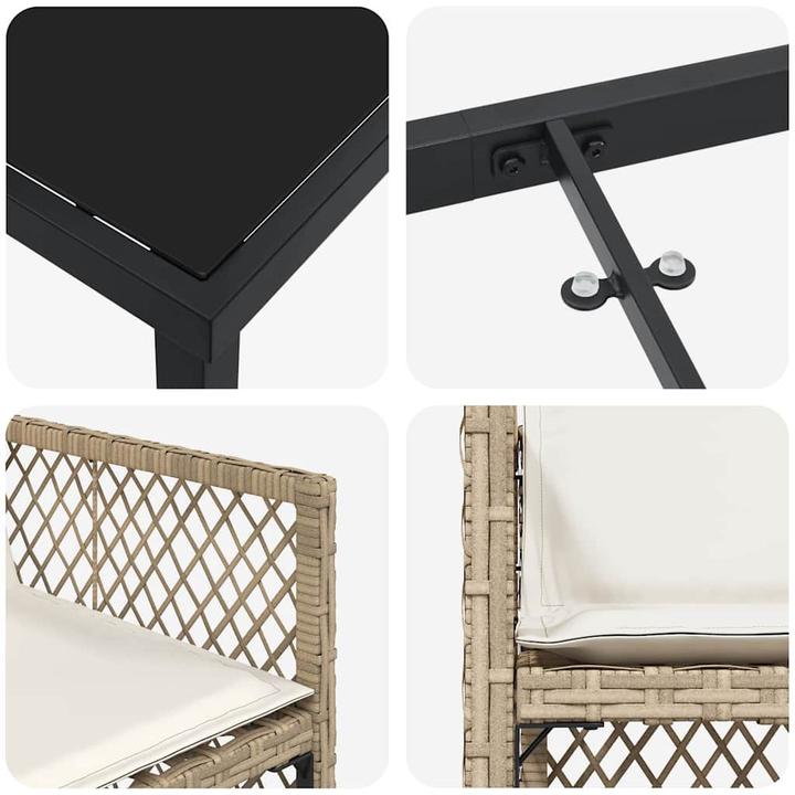 Produktbild vidaXL Outdoortisch-Set (80 x 80 x 73 cm)