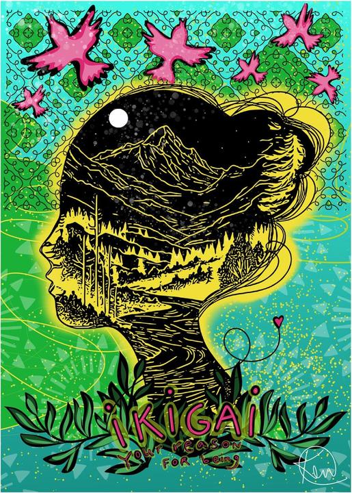 Produktbild Sizzix Studio Stempelset 5er-Pack / 3er-Pack Schablonen - "Ikigai" von Cat Kerr